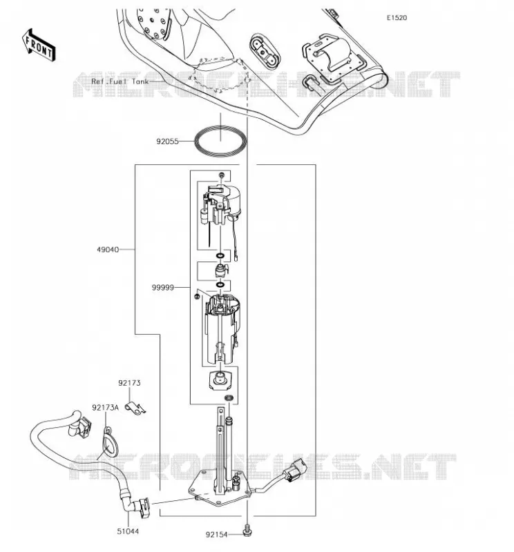 FUEL PUMP Kawasaki MOTOS 1000 2018 NINJA ZX-10R  ZX1000RJF