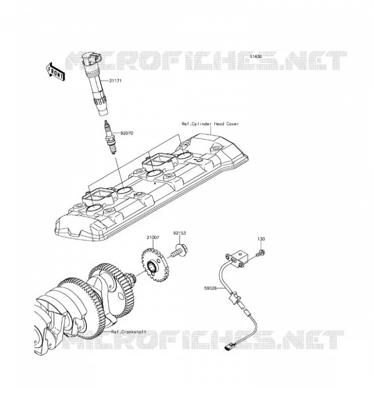 IGNITION SYSTEM Kawasaki MOTOS 900 2017 Z900  ZR900AHF