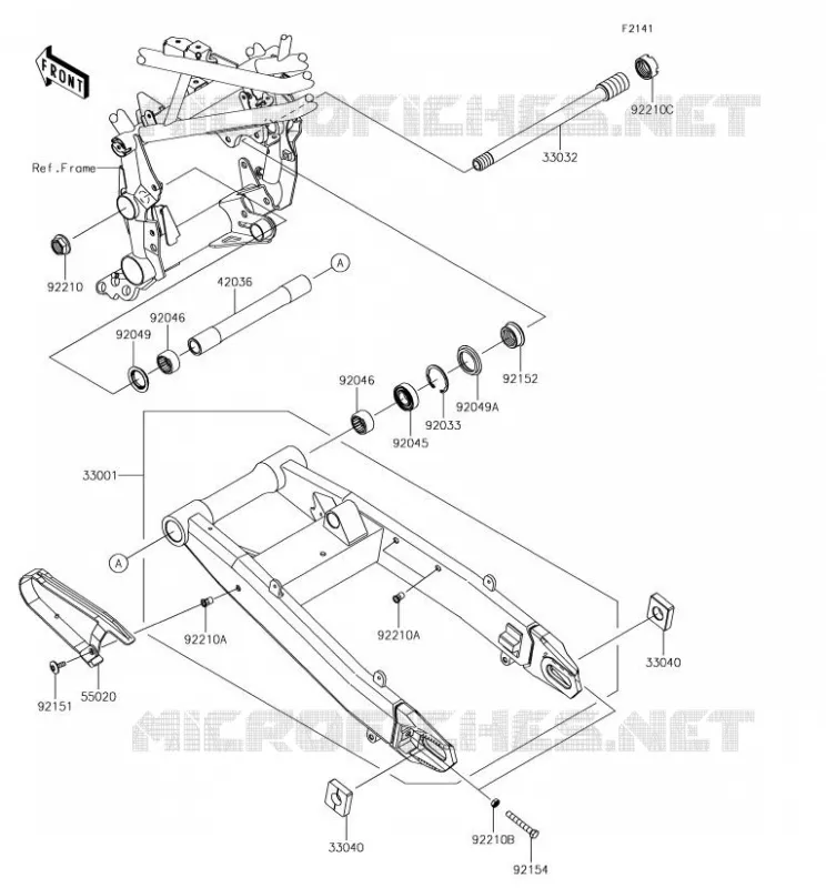 SWINGARM Kawasaki MOTOS 900 2018 Z900  ZR900AJF