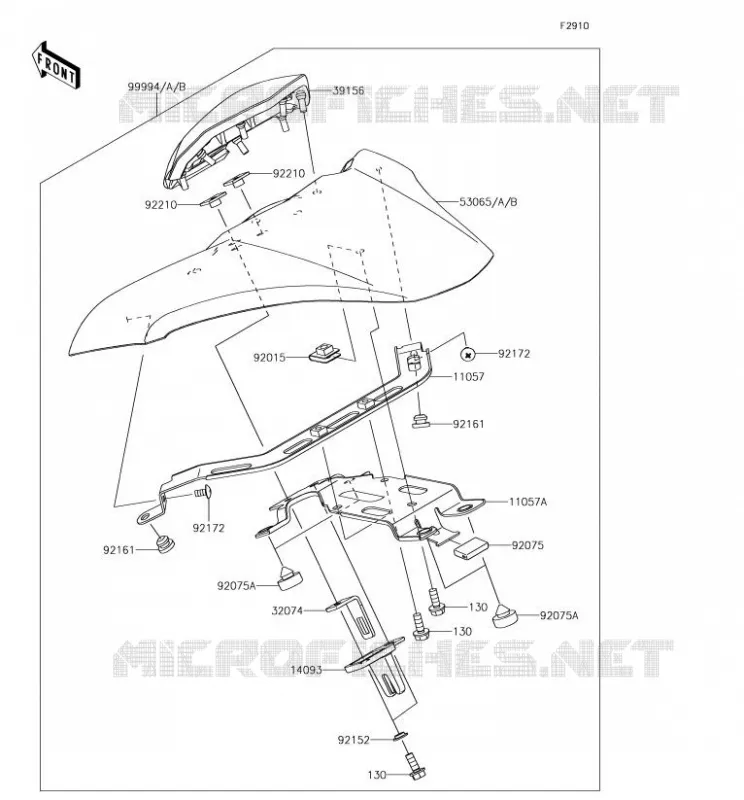 ACCESSORY (COUVRE SELLE) Kawasaki MOTOS 900 2018 Z900  ZR900AJF