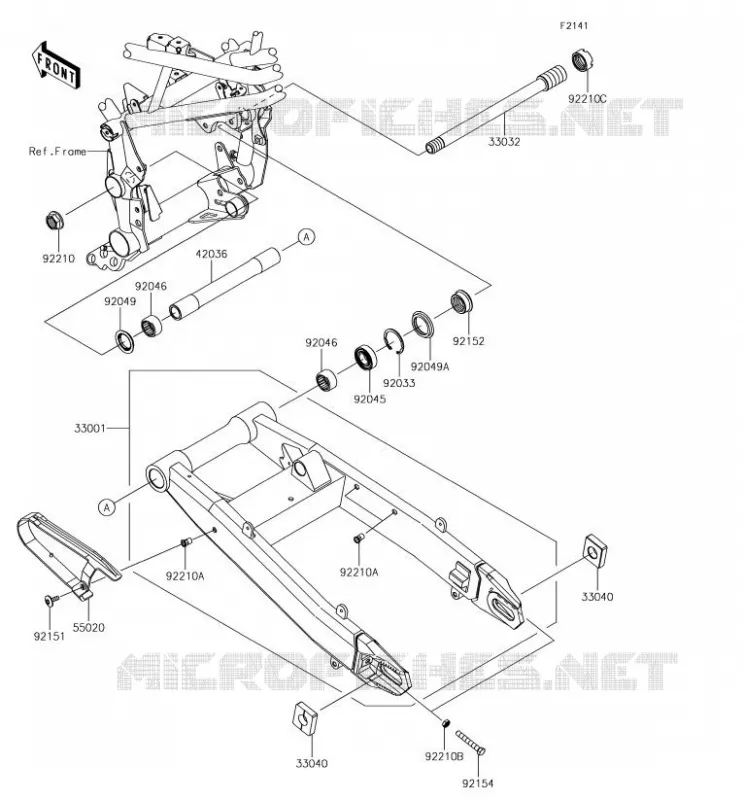 SWINGARM Kawasaki MOTOS 900 2018 Z900  ZR900AJF