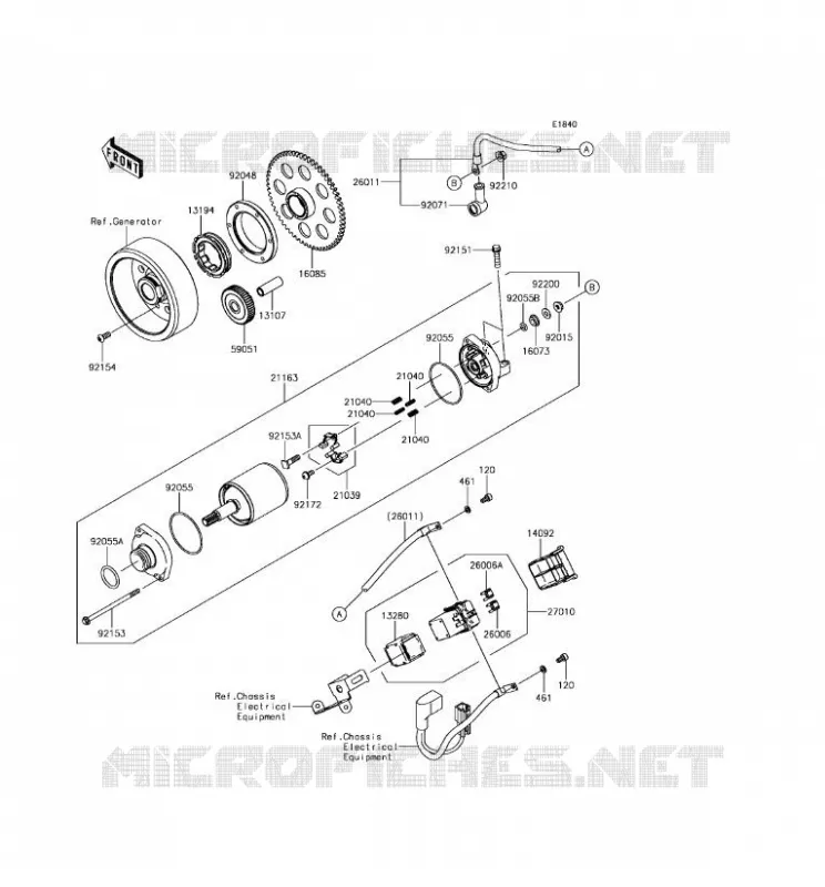 STARTER MOTOR Kawasaki MOTOS 900 2017 Z900 ABS  ZR900BHF