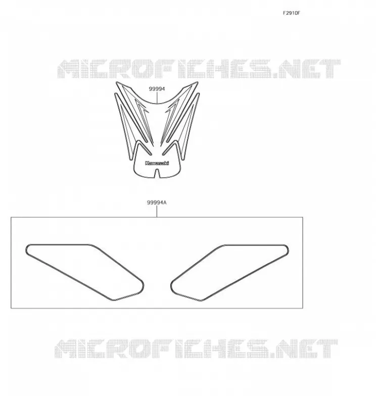 ACCESSORY(Pads) Kawasaki MOTOS 900 2018 Z900  ZR900BJF