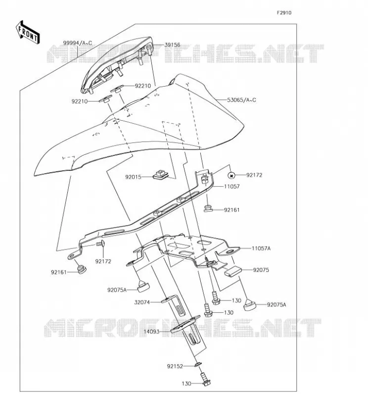 ACCESSORY (COUVRE SELLE) Kawasaki MOTOS 900 2018 Z900  ZR900BJF