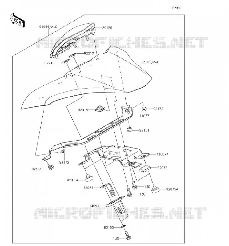 ACCESSORY (COUVRE SELLE) Kawasaki MOTOS 900 2018 Z900  ZR900BJF