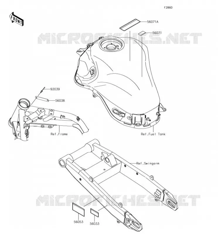 LABELS Kawasaki MOTOS 900 2018 Z900  ZR900BJF
