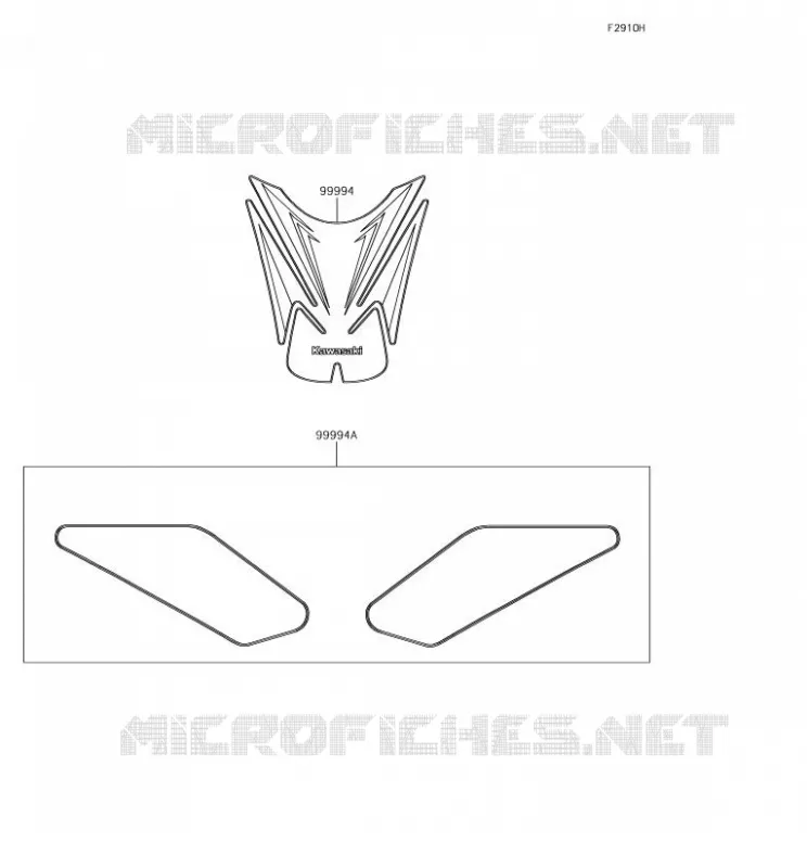 ACCESSORY(Pads) Kawasaki MOTOS 900 2018 Z900  ZR900BJF
