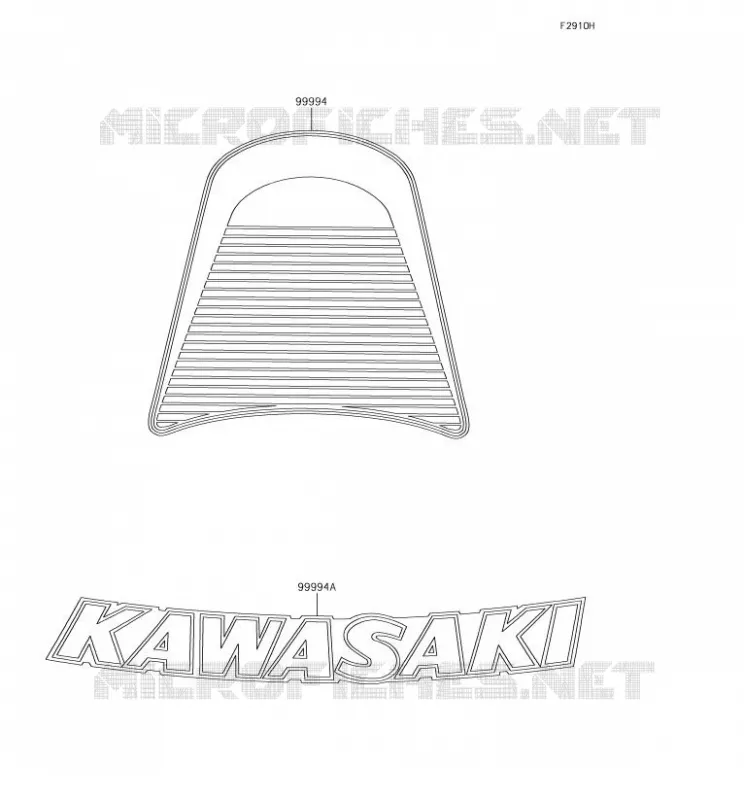 ACCESSORY(DECALS) Kawasaki MOTOS 900 2018 Z900RS  ZR900CJFA