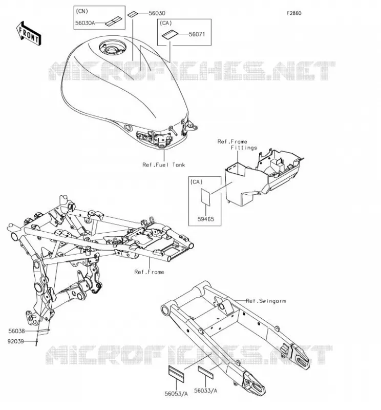 LABELS Kawasaki MOTOS 900 2018 Z900RS  ZR900CJFA