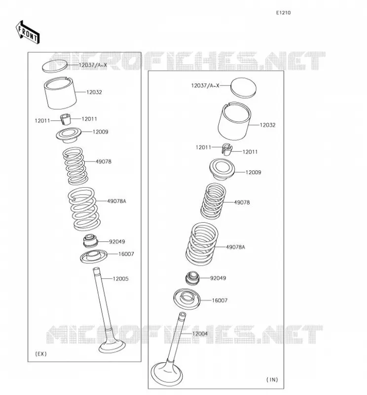 VALVE Kawasaki MOTOS 650 2018 KLR650  KL650EJF