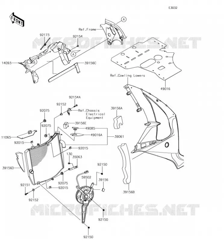 RADIATOR Kawasaki MOTOS 1000 2018 NINJA ZX-10R SE  ZX1002CJF
