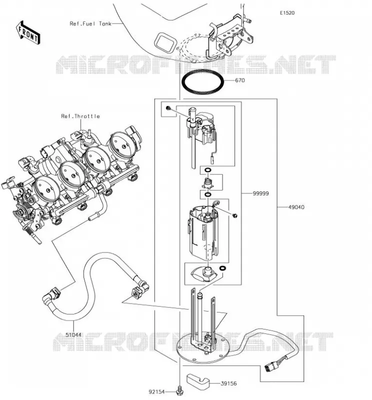 FUEL PUMP Kawasaki MOTOS 636 2018 NINJA ZX-6R  ZX636FJF