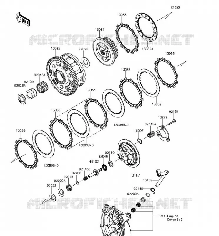 CLUTCH Kawasaki MOTOS 636 2017 NINJA ZX-6R ABS  ZX636FHFA