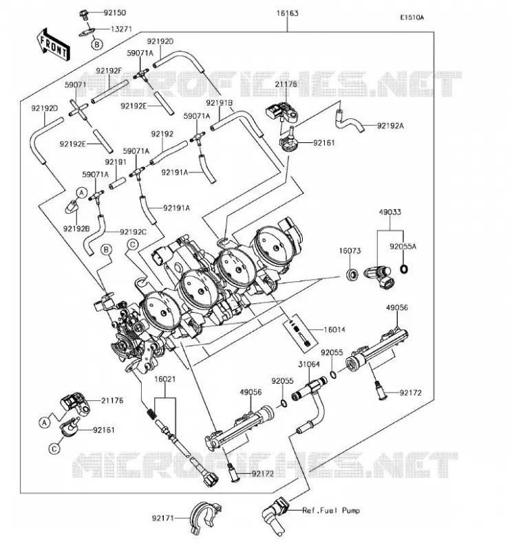 CARBURETOR(CA) Kawasaki MOTOS 636 2017 NINJA ZX-6R ABS  ZX636FHF