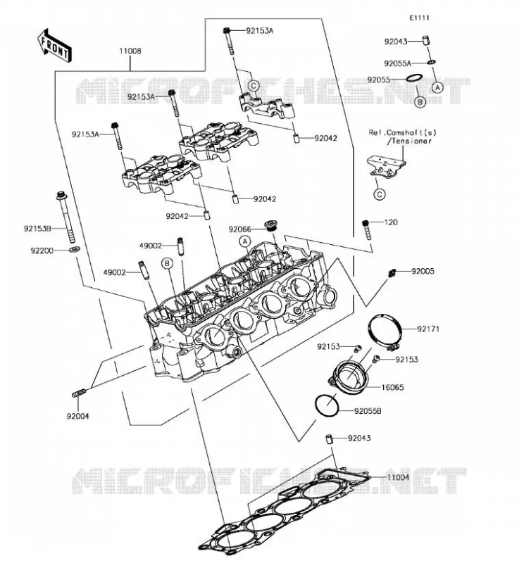 CYLINDER HEAD Kawasaki MOTOS 636 2017 NINJA ZX-6R ABS  ZX636FHF
