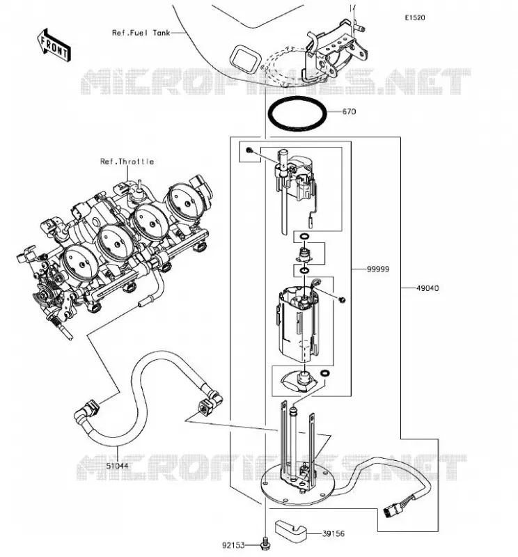 FUEL PUMP Kawasaki MOTOS 636 2017 NINJA ZX-6R ABS  ZX636FHF