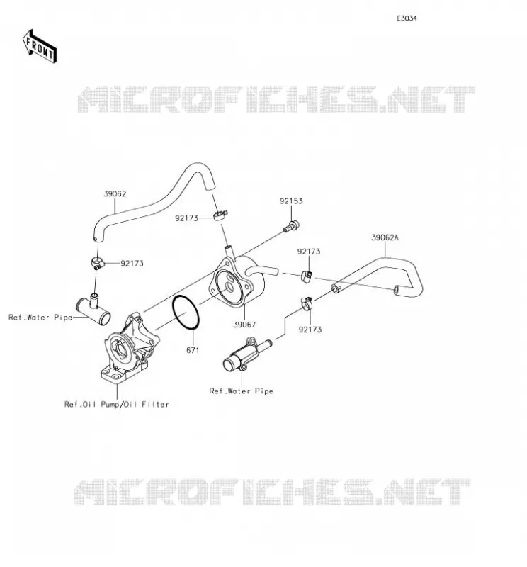 OIL RADIATOR Kawasaki MOTOS 636 2018 NINJA ZX-6R  ZX636EJFA