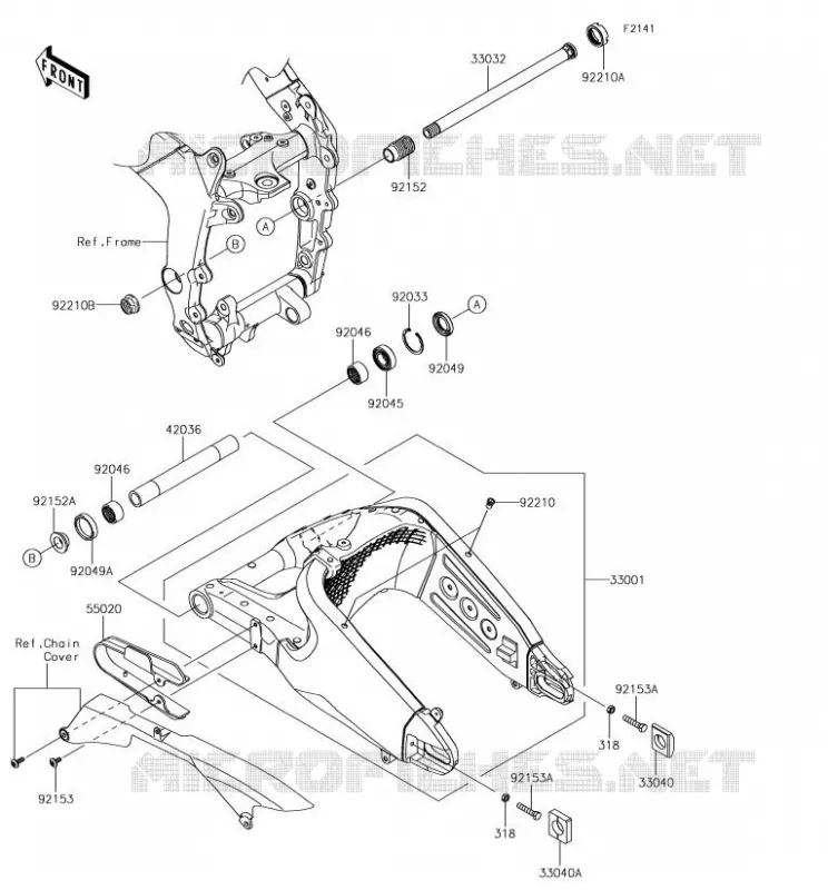 SWINGARM Kawasaki MOTOS 636 2018 NINJA ZX-6R  ZX636EJFA
