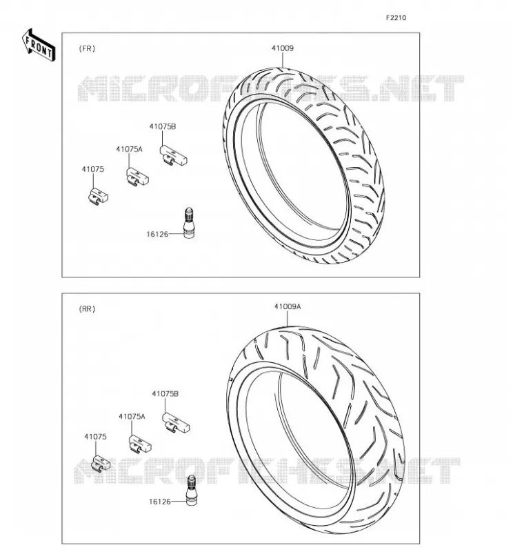 TIRES Kawasaki MOTOS 636 2018 NINJA ZX-6R  ZX636EJFA