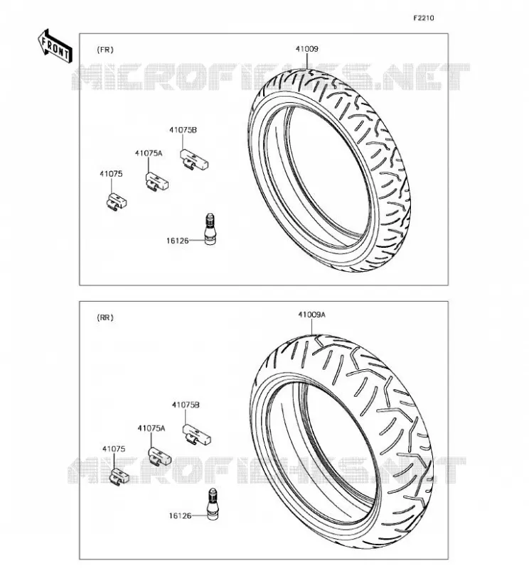 TIRES Kawasaki MOTOS 636 2017 NINJA ZX-6R  ZX636EHF