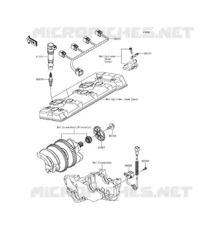 IGNITION SYSTEM Kawasaki MOTOS 1400 2018 ZZR1400 ABS  ZX1400JJF