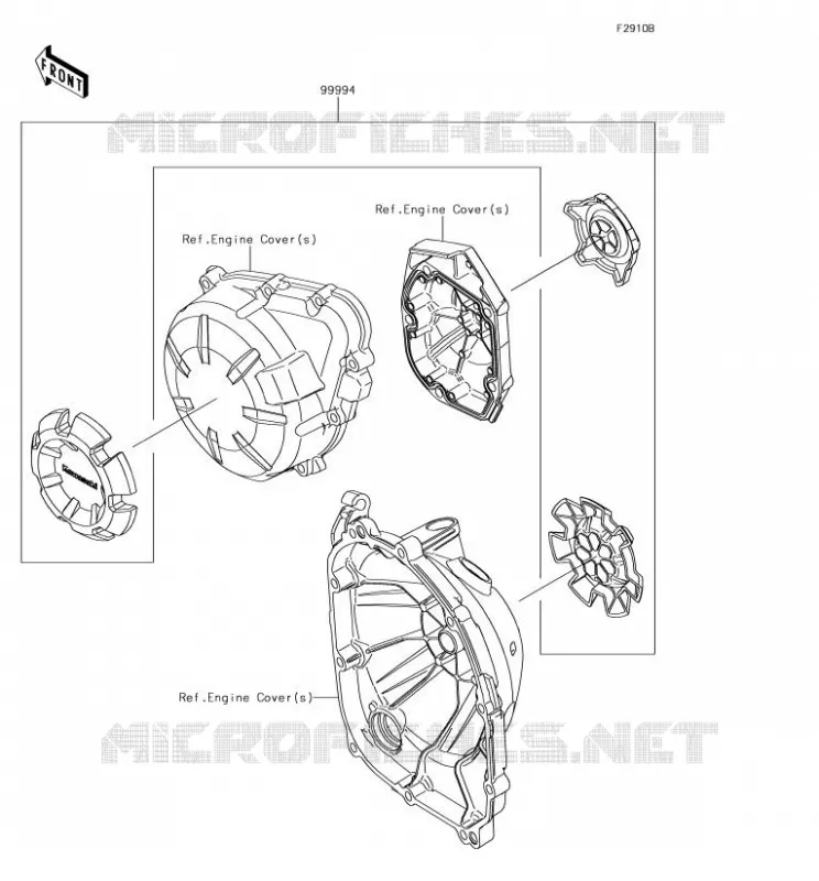 ACCESSORY(Engine Cover Ring) Kawasaki MOTOS 900 2018 Z900  ZR900DJF