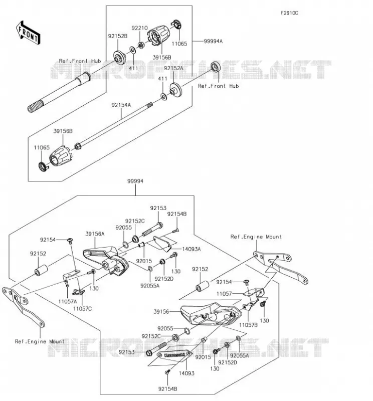 ACCESSORY(Slider) Kawasaki MOTOS 900 2018 Z900  ZR900DJF