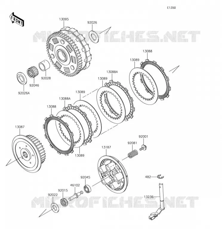 CLUTCH Kawasaki MOTOS 900 2017 VULCAN 900 CLASSIC  VN900BHF
