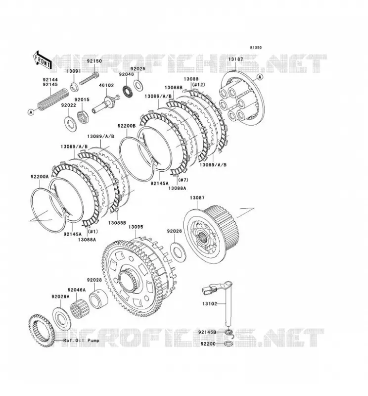 CLUTCH Kawasaki MOTOS 1200 2002 NINJA ZX-12R  ZX1200-B1H