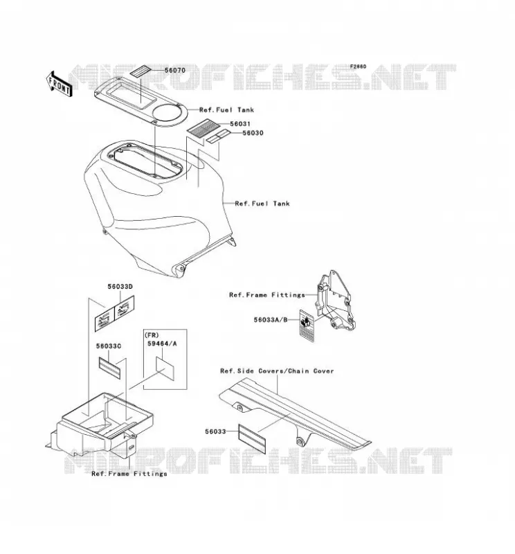 LABELS Kawasaki MOTOS 1200 2002 NINJA ZX-12R  ZX1200-B1H