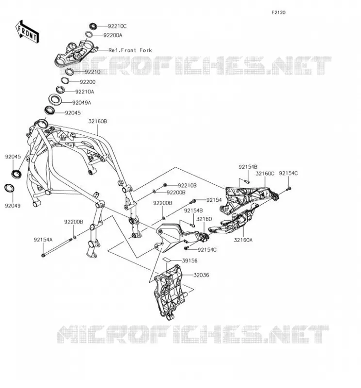 CHASSIS Kawasaki MOTOS 1000 2018 NINJA H2R  ZX1000YJF