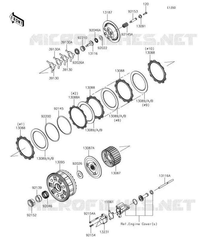 CLUTCH Kawasaki MOTOS 1000 2018 NINJA H2R  ZX1000YJF