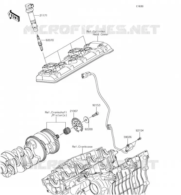IGNITION SYSTEM Kawasaki MOTOS 1000 2018 NINJA H2R  ZX1000YJF