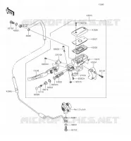 CLUTCH MASTER CYLINDER voor Kawasaki VULCAN 1700 VOYAGER 2018