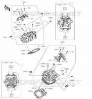 CYLINDER HEAD voor Kawasaki VULCAN 1700 VOYAGER 2018