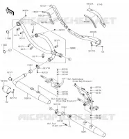EXHAUST voor Kawasaki VULCAN 1700 VOYAGER 2018