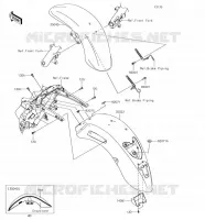 FENDER voor Kawasaki VULCAN 1700 VOYAGER 2018