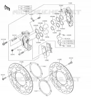FRONT BRAKE voor Kawasaki VULCAN 1700 VOYAGER 2018