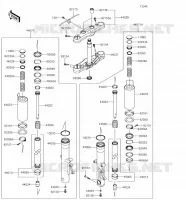 FRONT FORK voor Kawasaki VULCAN 1700 VOYAGER 2018