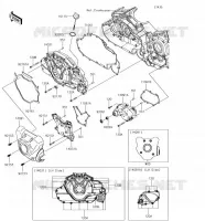LEFT ENGINE COVER voor Kawasaki VULCAN 1700 VOYAGER 2018