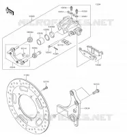 REAR BRAKE voor Kawasaki VULCAN 1700 VOYAGER 2018