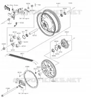 REAR WHEEL   CHAIN voor Kawasaki VULCAN 1700 VOYAGER 2018