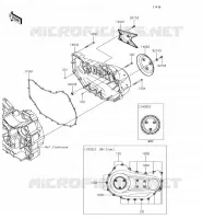RIGHT ENGINE COVER(S) voor Kawasaki VULCAN 1700 VOYAGER 2018