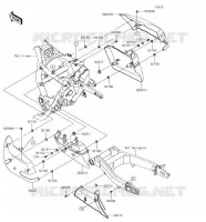 SIDE COVERS   CHAIN COVER voor Kawasaki VULCAN 1700 VOYAGER 2018
