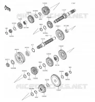 TRANSMISSION voor Kawasaki VULCAN 1700 VOYAGER 2018
