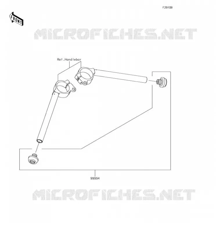 ACCESSORY(Handle Weight) Kawasaki MOTOS 1000 2018 NINJA H2  ZX1000XJF