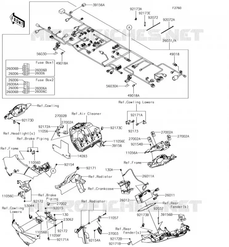 CHASSIS ELECTRICAL EQUIPMENT Kawasaki MOTOS 1000 2017 NINJA ZX-10RR  ZX1000ZHF