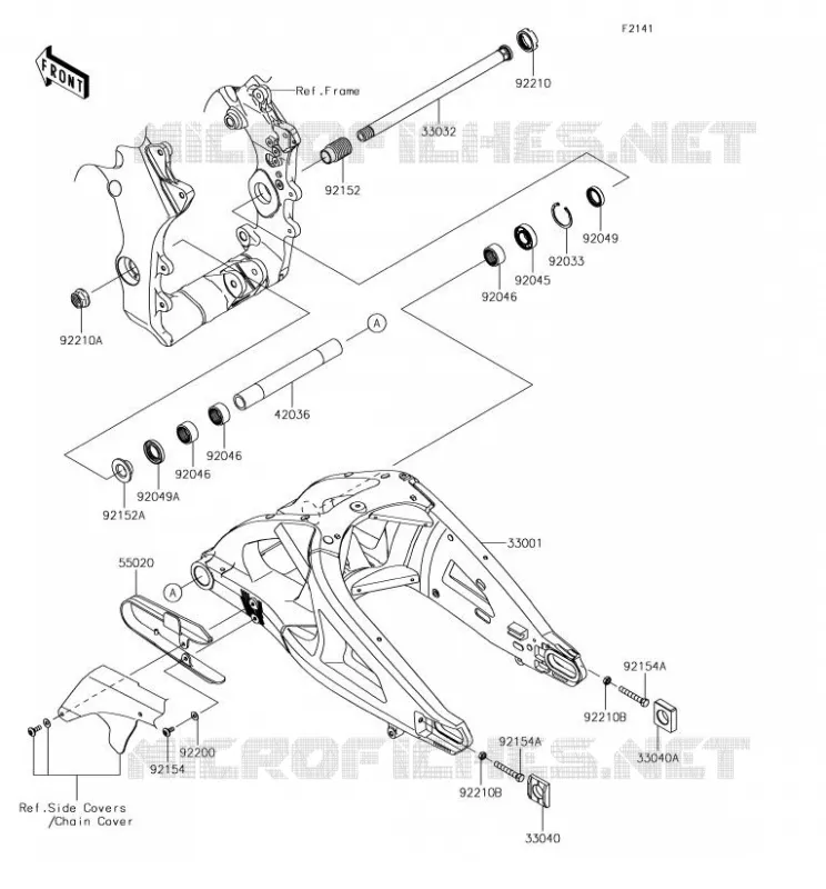 SWINGARM Kawasaki MOTOS 1000 2018 NINJA ZX-10RR  ZX1000ZJF