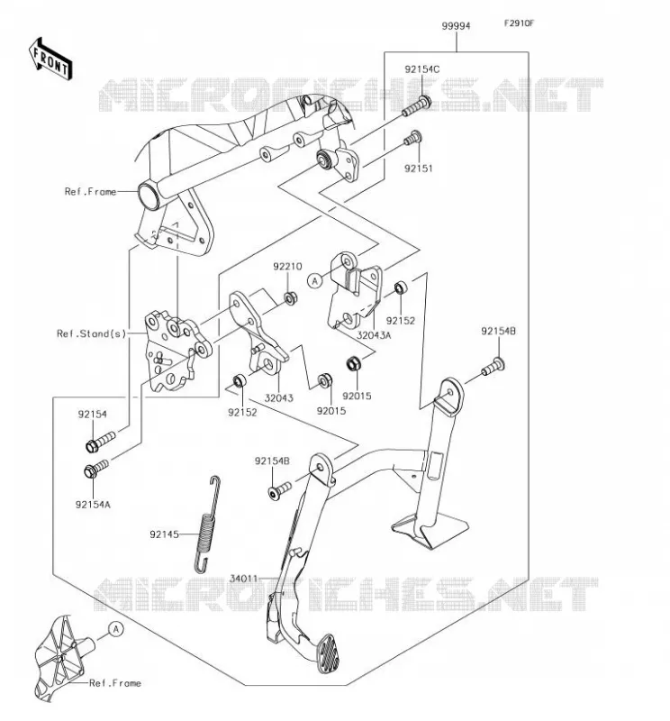 ACCESSORY(Center Stand) Kawasaki MOTOS 1000 2018 NINJA H2 SX  ZX1002AJF