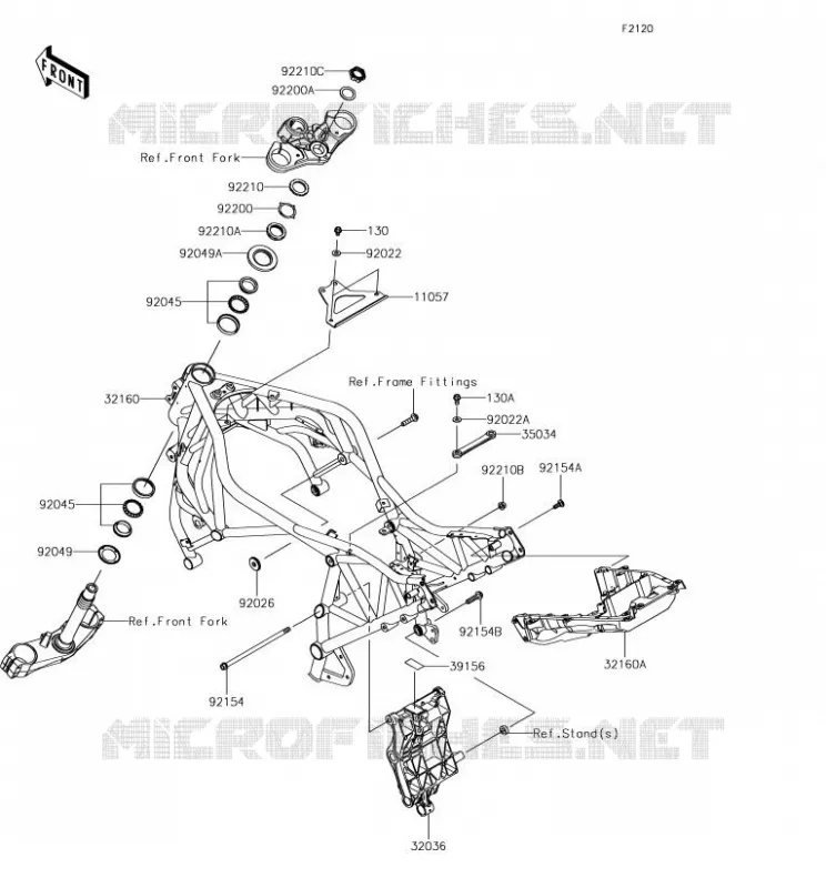CHASSIS Kawasaki MOTOS 1000 2018 NINJA H2 SX  ZX1002AJF